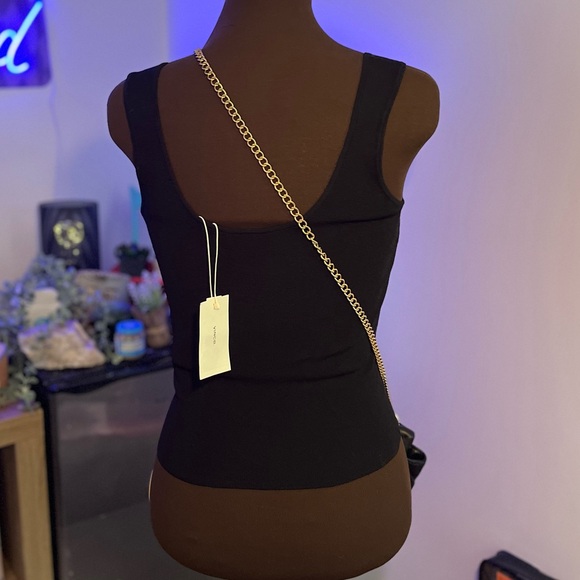 VINCE Cropped Tank in Black Size XS - Picture 3 of 6